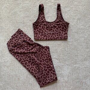 Balance Athletica Vitality Kingdom Collection Cheetah Matching Set in Dusk